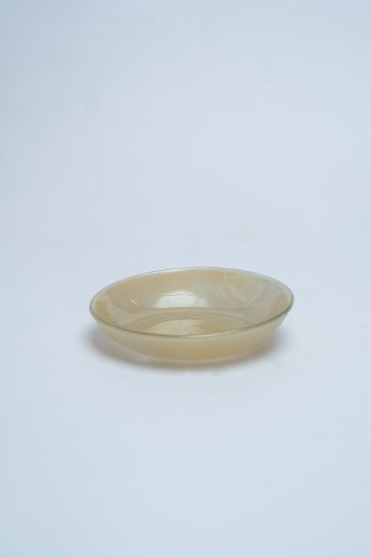 TIGELA PEQUENA DE VIDRO FUNDIDO NUDE