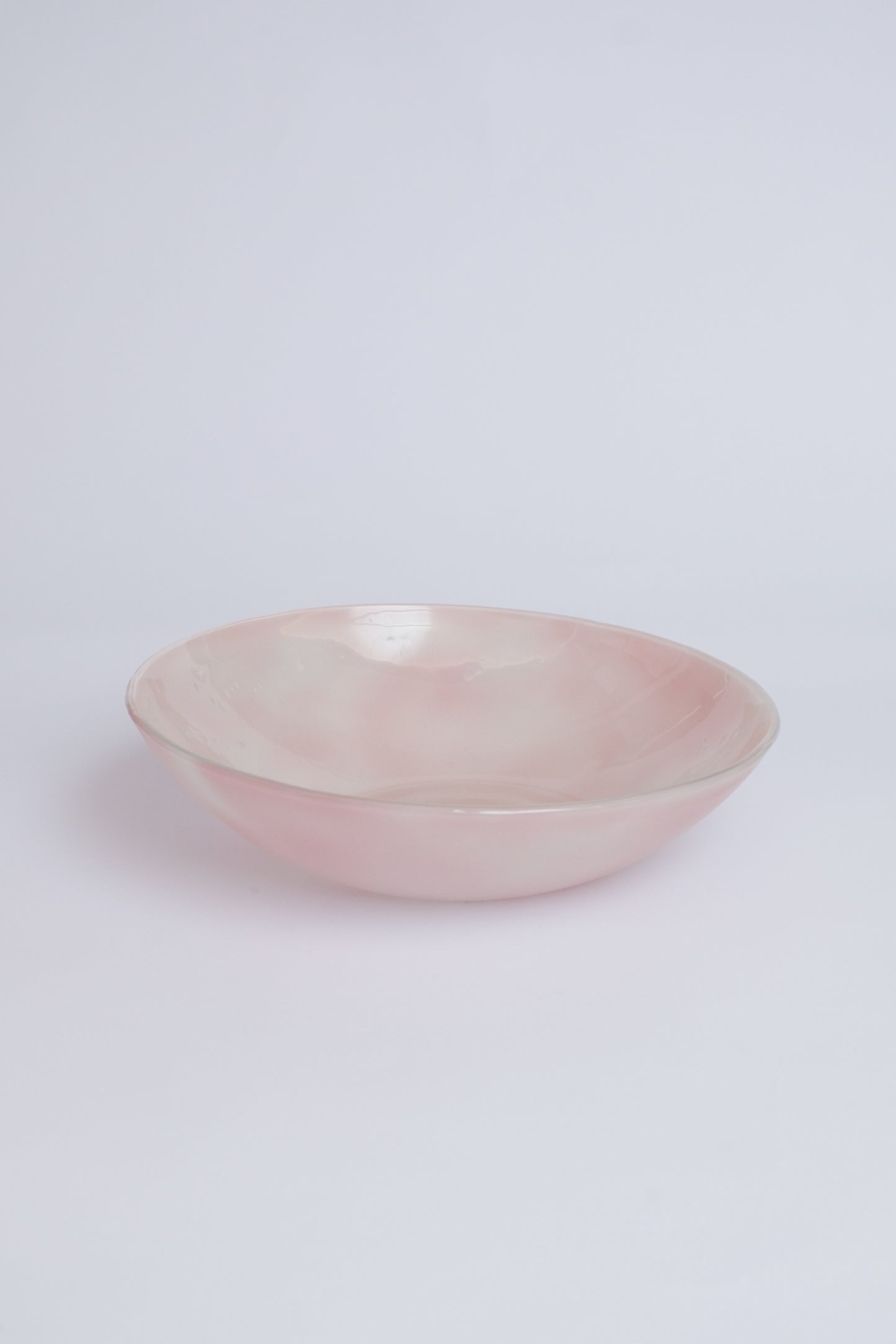 SALADEIRA DE VIDRO FUNDIDO ROSE
