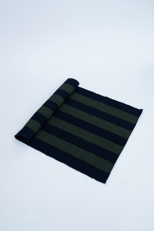 TAPETE RECIFE VERDE E AZUL MARINHO