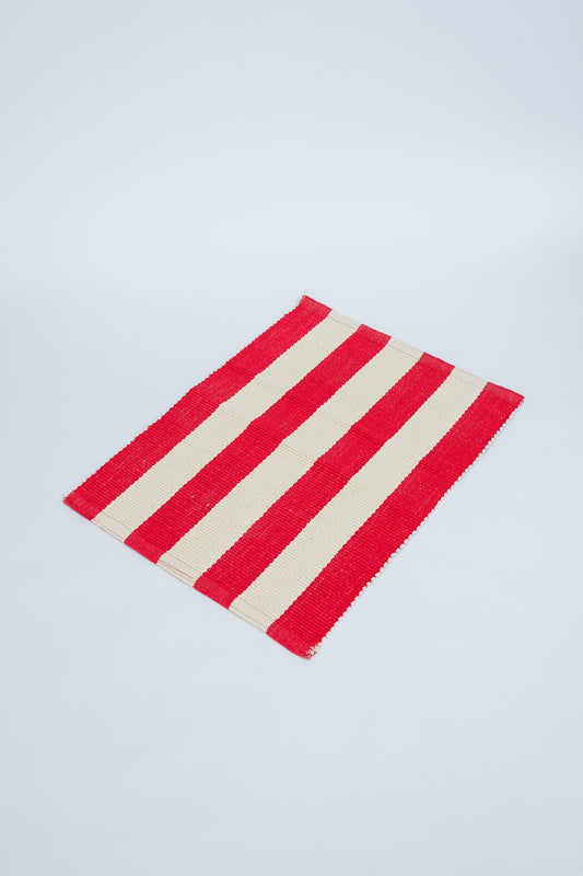 TAPETE RECIFE CRU E VERMELHO P